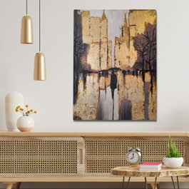Wallity Pintura al óleo decorativa Multicolor 70 x 100 cm